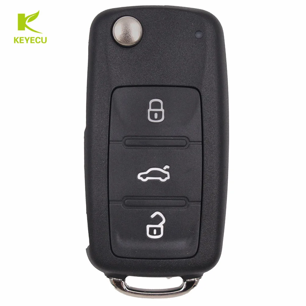 Запасной ключ KEYECU для Skoda Octavia Rapid Roomster Yeti Fabia Citigo 3T0 434 837 H 202 МГц|chip id48|chip skodachip keys |