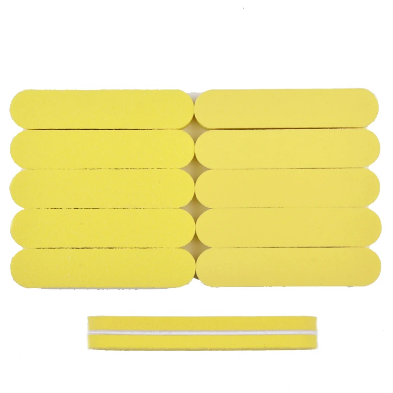 10 шт./лот Желтый инструмент сделай сам для дизайна ногтей буфер Шлифовальные