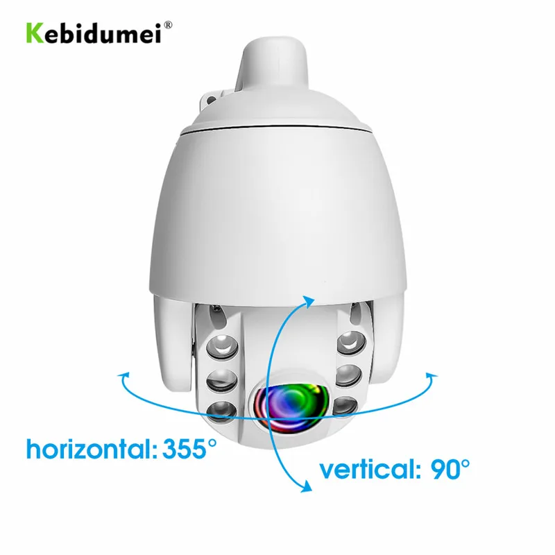Kebidumei IP камера безопасности 1080P HD 5X Zoom Мини скоростная купольная уличная