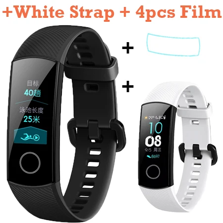 Package 9 Смарт-браслет huawei Honor Band 4, цветной фитнес-браслет Amoled, Смарт-часы, браслет с сенсорной панелью, пульсометр, Кнопка сна - Цвет: Package 9