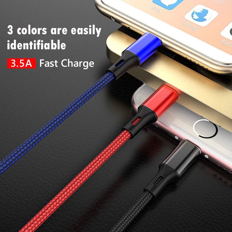 NOHON 3.5A 3 в 1 USB кабель освещение для iPhone X 8 XS MAX XR 7 6 6s Plus Micro usb type C Xiaomi huawei зарядный 2