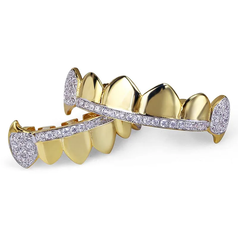 Набор инструментов missfox grillz в стиле хип хоп покрытый 18 К золотом и платиной с