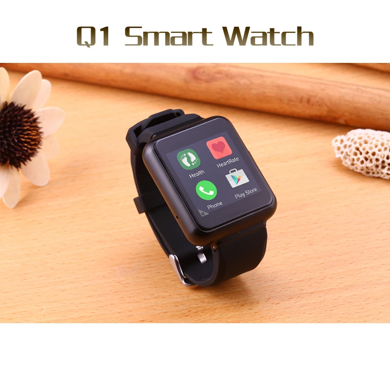 Продажи Q1 Smart Watch Android 5.1 OS MTK6580 Quad core 512 МБ/4 ГБ 1.54 "Экран Поддержка Wi-Fi GPS 3 Г Nano Sim Google
