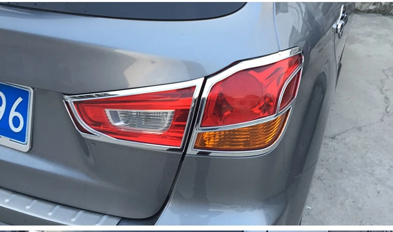 Автомобиль Стайлинг для Mitsubishi ASX 2010 2011 2012 2013 ABS Хром Внешний задний свет кадров фара Крышка лампы Планки 4 шт