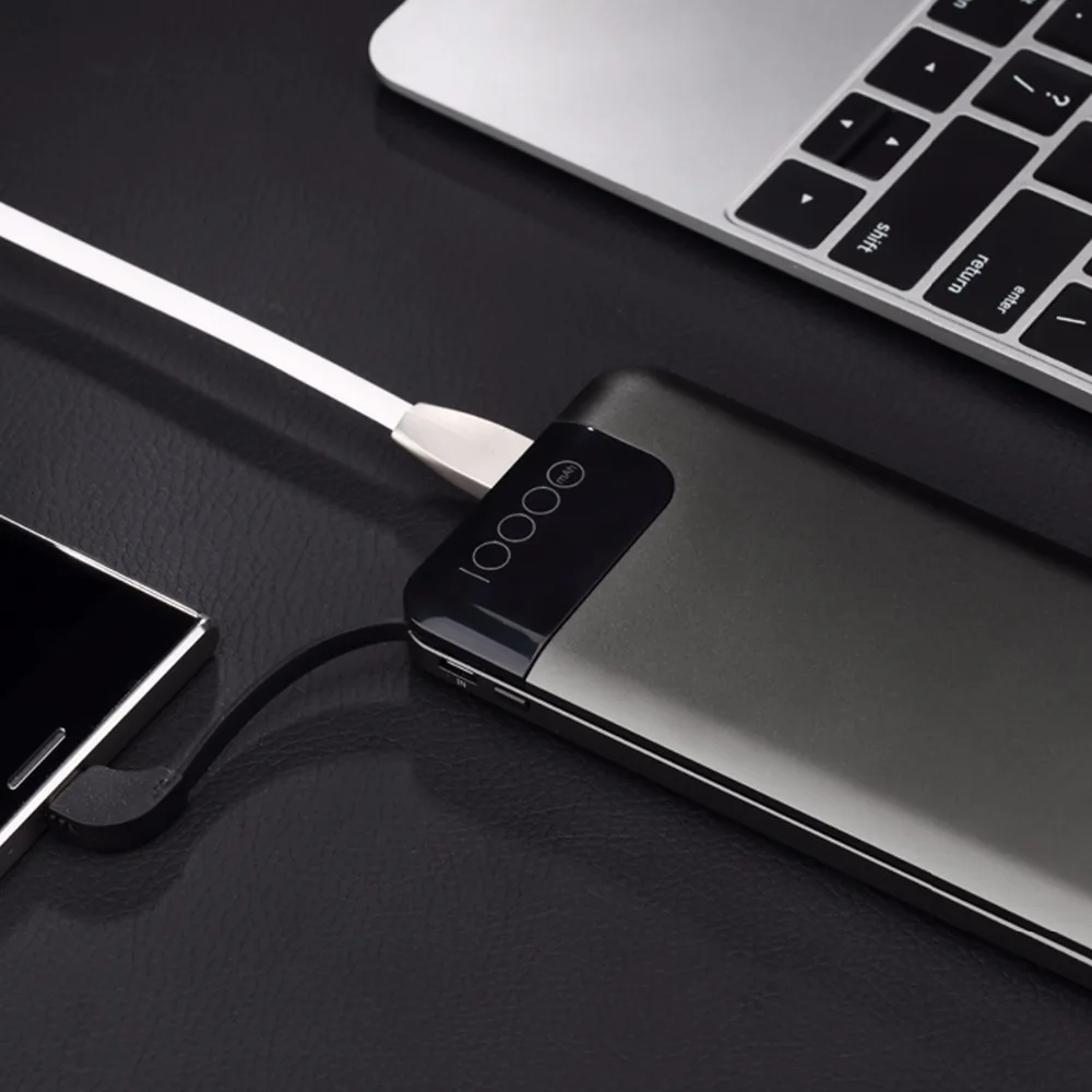 ROCK Quick Charge power Bank 10000mAh 5 V/9 V/12 V Smart QC 3,0 power bank с цифровым дисплеем TYPE C портативный внешний аккумулятор