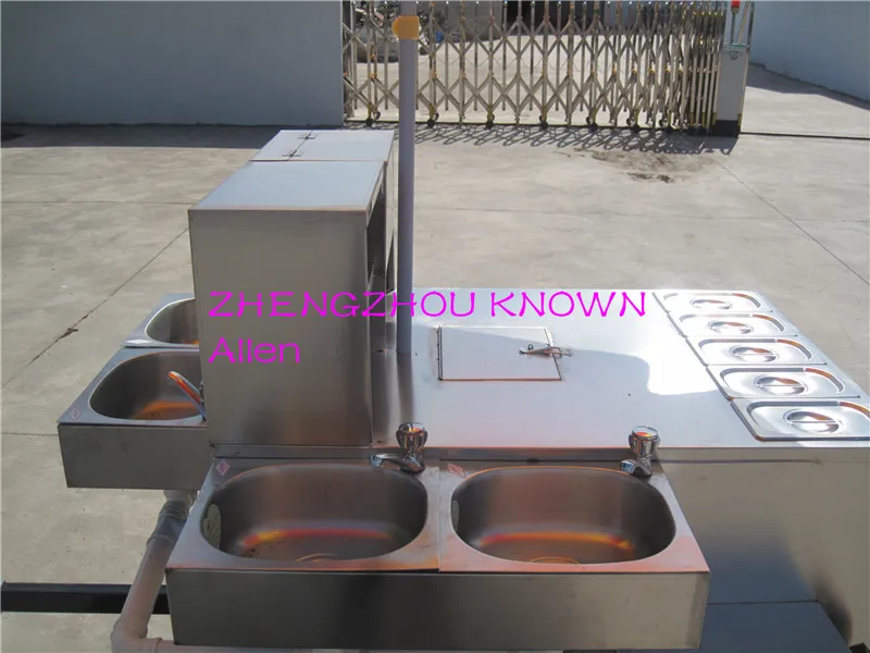 Тележка для хот-догов трейлер 4 шт. резервуары воды доставка по морю цена CFR |