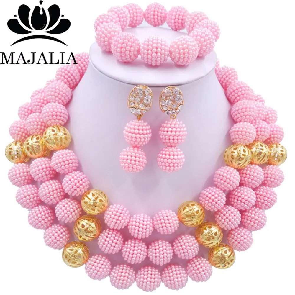 Ювелирный Комплект из колье и браслета в африканском стиле|african beads jewelry set|beaded