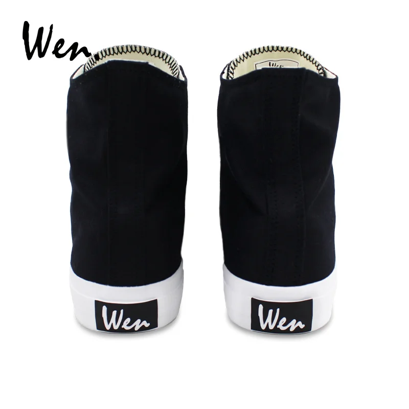 Кеды Wen унисекс высокие холщовые кроссовки на шнуровке Вулканизированная