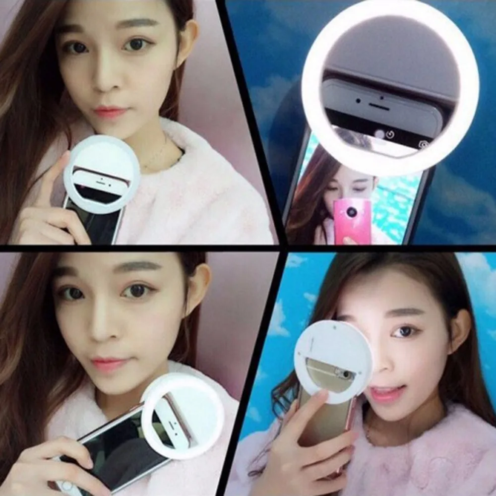 Селфи Портативный LED Камера телефон фотографии кольцо света повышения для