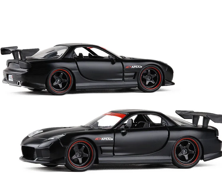 MAZDA black 1/32 GT-R R34 Coupe литая Автомобильная модель игрушки для детей подарок - Цвет: MAZDA black