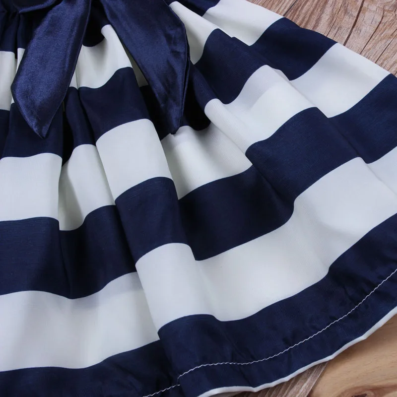 Baby Girl Dress Red And White Striped Flower Girls Princess Dresses For Kids Clothing Girls' Costumes | Детская одежда и обувь