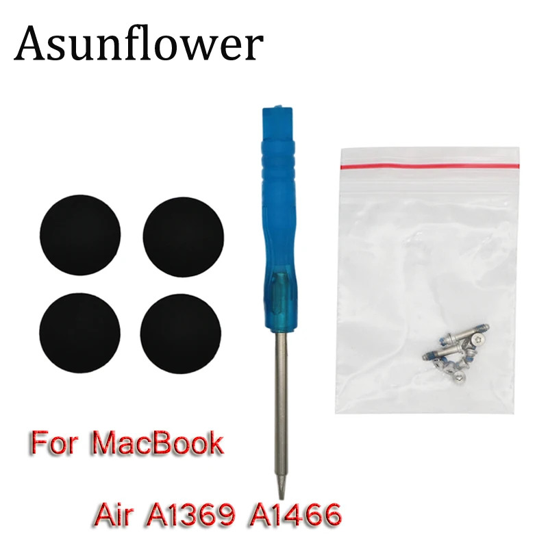 Новый резиновый чехол Asunflower для Macbook Air 13 дюймов A1369 A1466 2010 2018 лет с винтами и