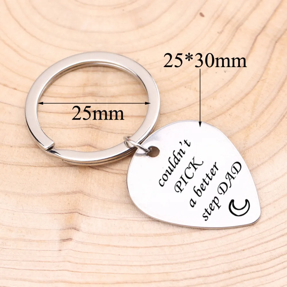 Key Chain&quotCouldn't Pick A Better Step Dad&quotFather's Day Gift For Dad Chain Keepsake To Guitar Keyring 3 Colors | Украшения и