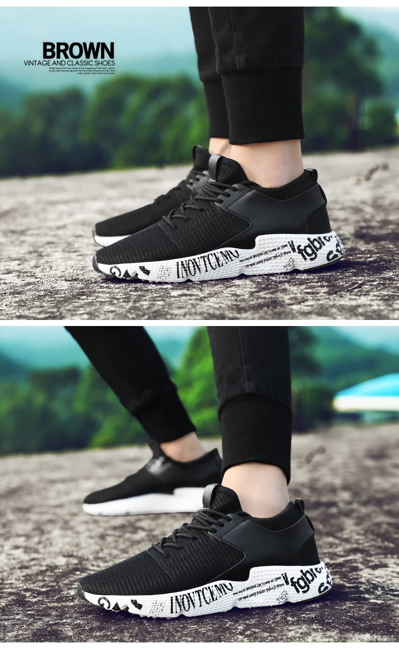 Brand Male Big Size 39-44 Fabric Mesh Summer Breathable Cushioning Shoes Men Hot Sale Classic Casual Shoes Mens Shoe 5