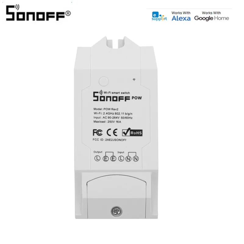 Умный Wi-Fi-датчик Sonoff Pow R2 с точным измерением мощности 15 А 3500 Вт | Электроника