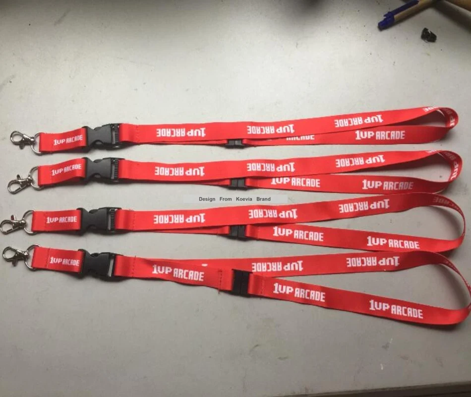 

Buy polyester 20mmx110cm children school lanyard,screen text message logo flat lanyard with metal snap hook strap