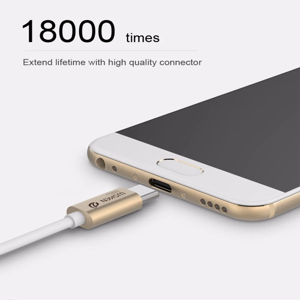 USB кабель WSKEN металлический Type C 3 0 для передачи данных высокоскоростной зарядный