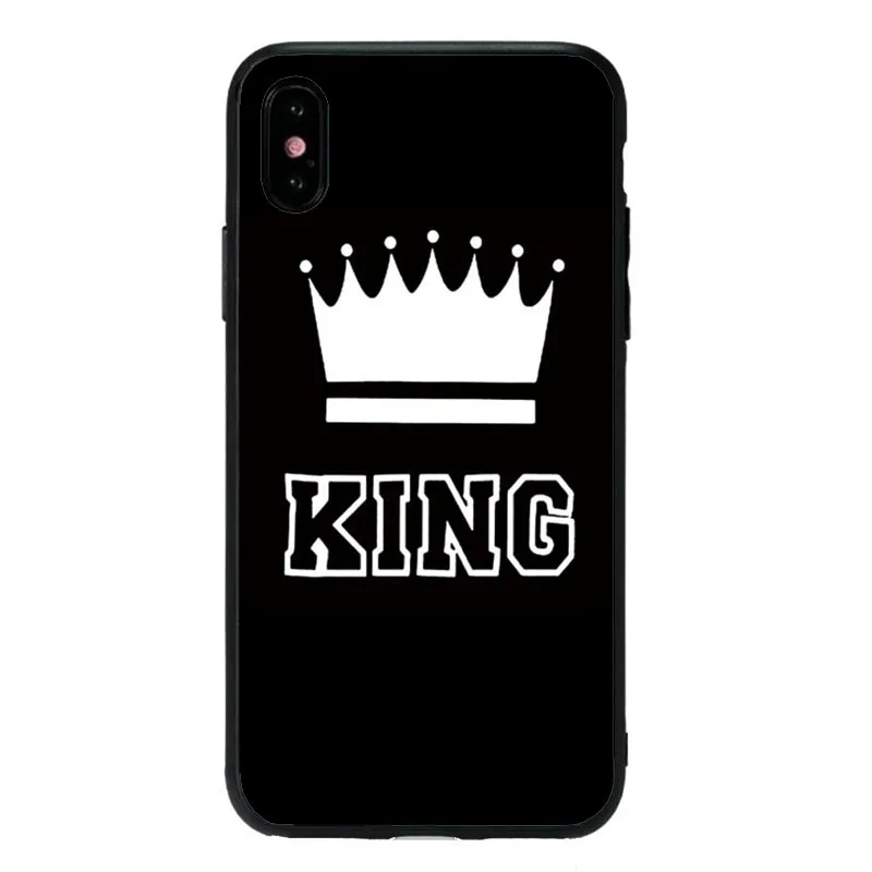 Мягкий ТПУ чехол Queen King Crown для iPhone 6 силиконовый телефона Модный iPhone6 6sPlus 7Plus 8 8Plus 5S