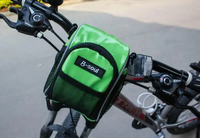 Водонепроницаемая кожаная сумка для велосипеда B SOUL|leather handlebar bag|handlebar bagbicycle bag |