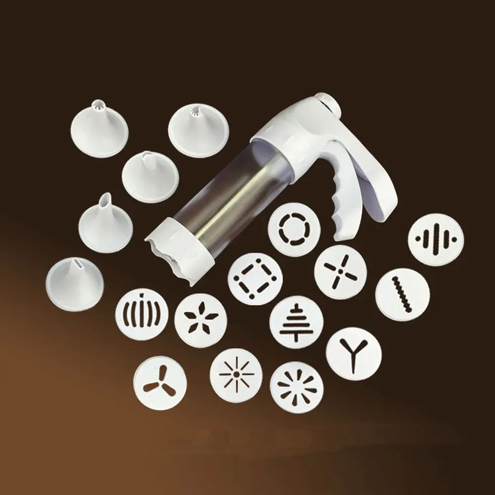 ABS пластиковые Съемные Инструменты для приготовления печенья пистолет 12 цветов 6