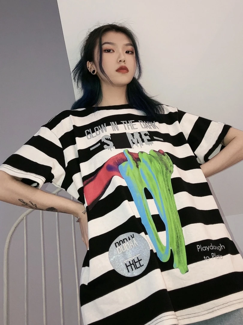 Уличный модный бренд ретро персональный Тотем Печать Урожай BF пара короткий