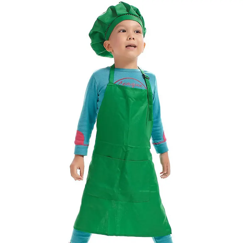 Фартуки Детские ручной работы водонепроницаемые пылезащитные однотонные без