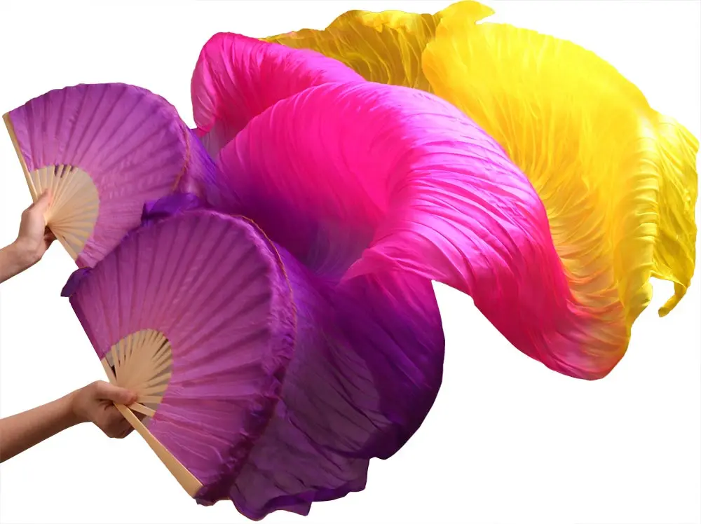 Хит 2018 высококачественные женские шелковые вуали для танца живота 100%