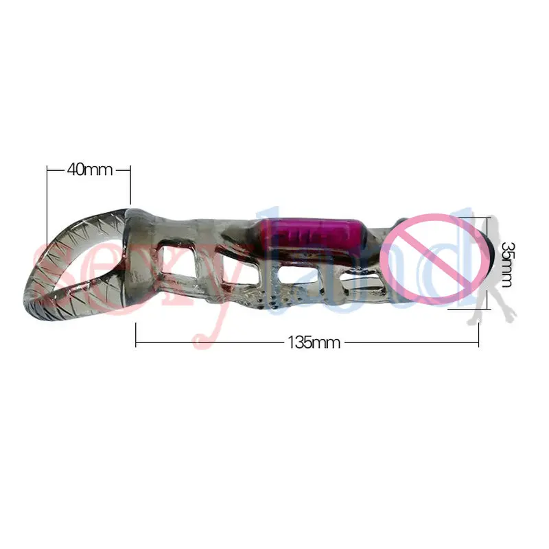 Baile удлинение мягкий эластичный вибрирующий рукав увеличитель пениса Пенис
