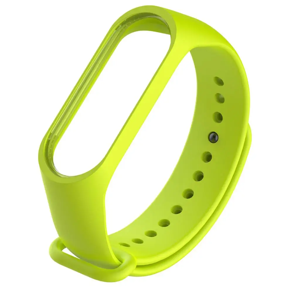 green Силиконовый сменный ремешок для браслета Xiaomi Mi Band 3 сменный ремешок для Xiaomi Mi Band 3 ремешок для Xiaomi Mi Band 3 - Цвет: green