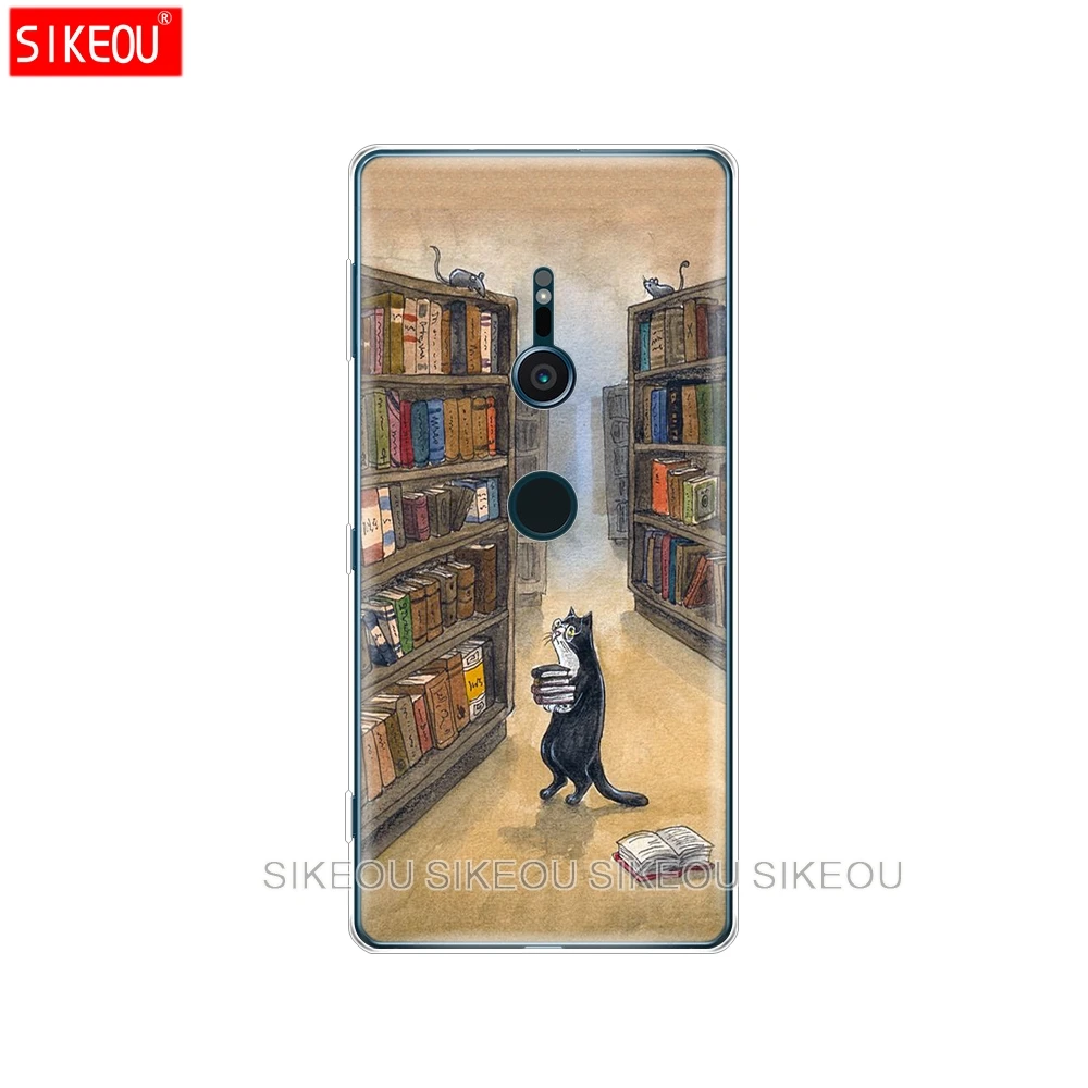 Силиконовый чехол для телефона sony xperia XA1 XA2 ULTRA PLUS L1 L2 XZ1 XZ2 compact XZ PREMIUM с кошками и