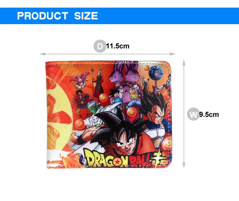 Кошелек детский dragon ball Супер рисунок кошелек dragon ball Z Goku с карманом для монет держатель для карт тонкий