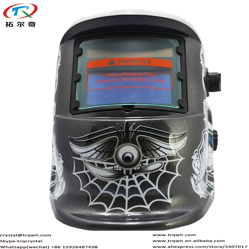 

Battery Replaceable Fast Ship Lucky Speed Store Decal Welding Mask Self Check Function MIG Solar Auto Darkening TRQ-HD12-2233FF
