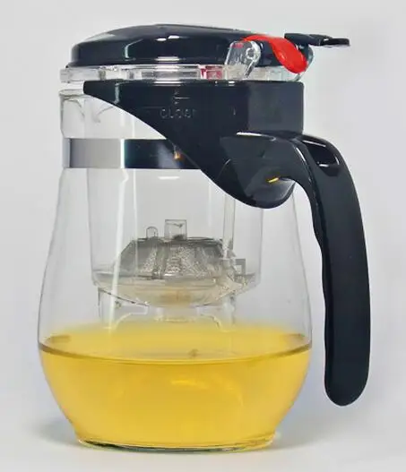 Модный термостойкий стеклянный чайник 500 мл чайный набор с цветами для пуэр