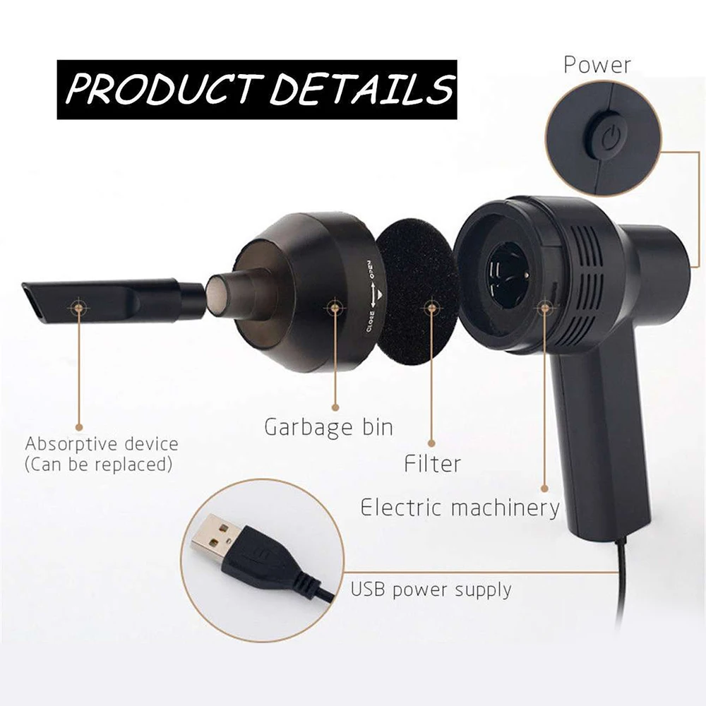 USB Клавиатура Пылесос Портативный Ручной мини пылесос Электрический