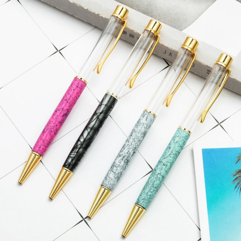 50 шт. Многоцветные DIY Ручные Масляные шариковые ручки пустой стержень DIY креативные ручки с кристаллами подарок сувенир шариковая ручка канцелярские принадлежности для учебы