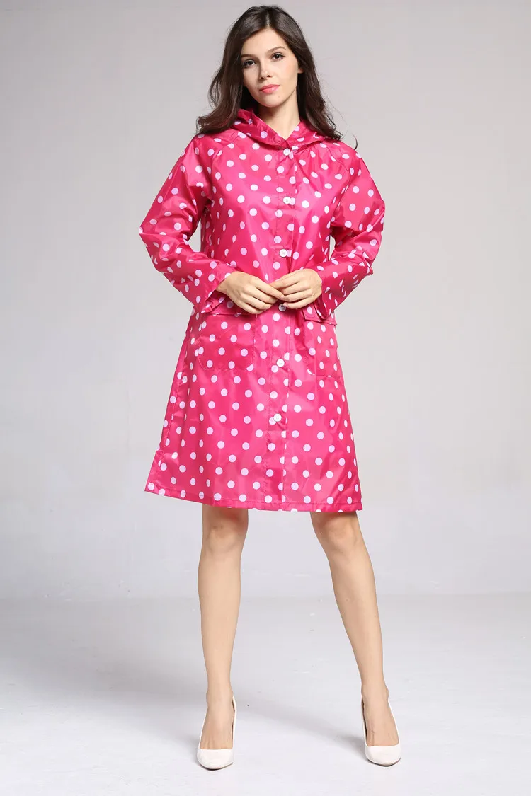 Длинный тонкий плащ женский водонепроницаемый светильник с капюшоном дождевик