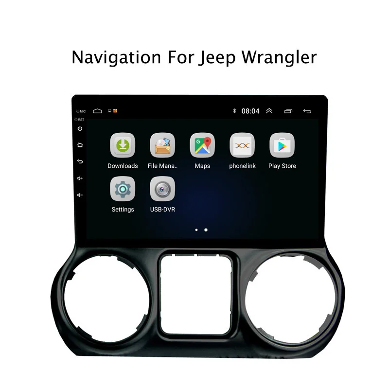 10 1 "2.5D ips Android 8 автомобильный DVD gps плеер для Jeep Wrangler 2014 2015 2016 радиоприемник