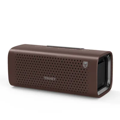 Deep caffine Портативный беспроводной Bluetooth динамик 3D объемный супер бас стерео Bluetooth динамик Гладкий квадратный Кожаный Bluetooth динамик - Цвет: Deep caffine