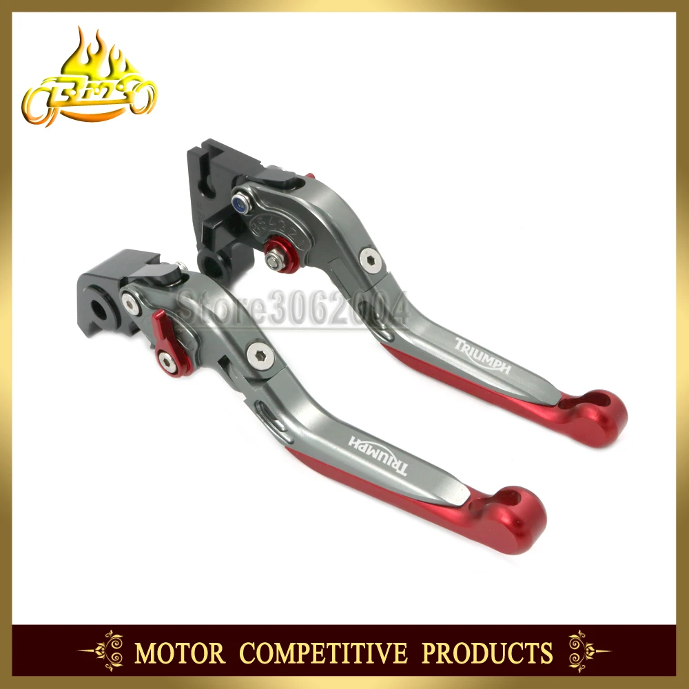 Складные Выдвижные регулируемые мотоциклетные тормоза рычаги сцепления для TRIUMPH