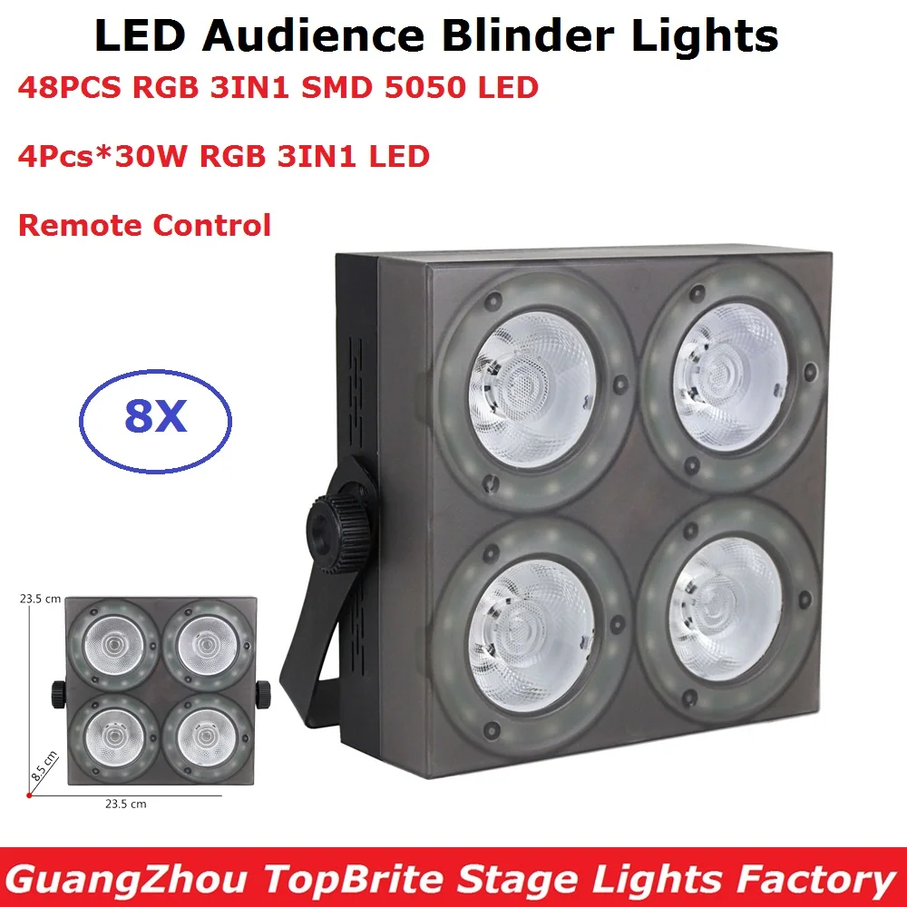 4 глазные светильники Par высокое качество 4X30W RGB полноцветные светодиодные для