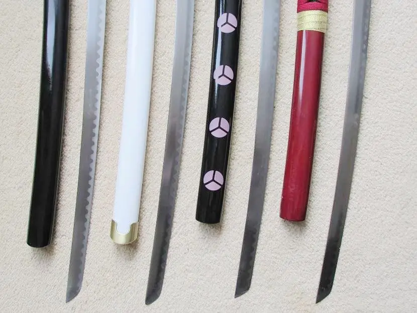 S2689 аниме одна штука SHUSUI SANDAI KITETSU WADO ICHIMONJI YUBASHIRI кисть в виде меча HAMON тип A 41 &quotЛот