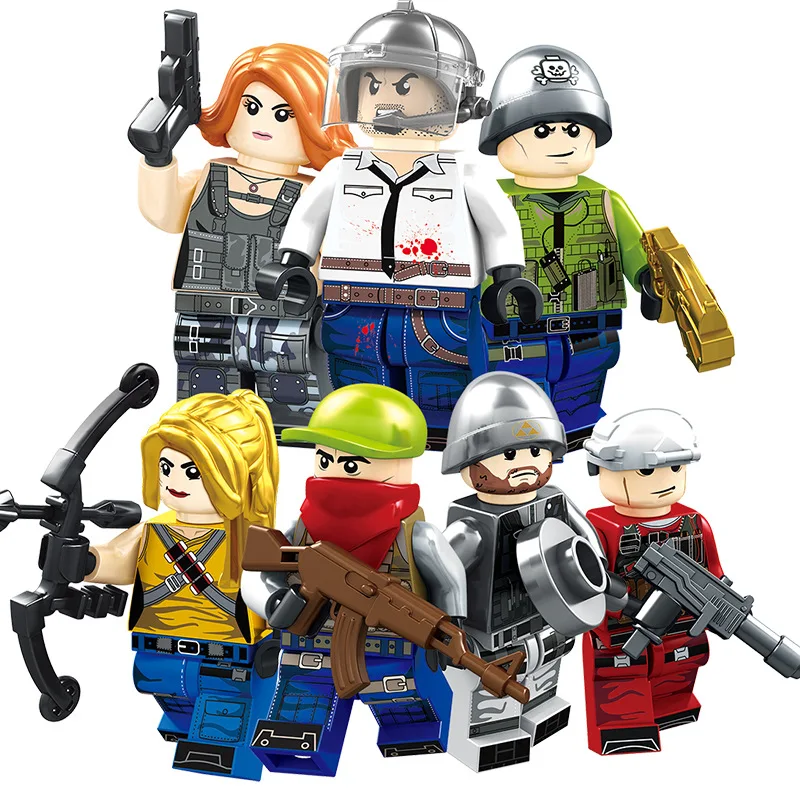 Legoings модель строительные наборы игрушки ниндзя воин оружие кукла городская