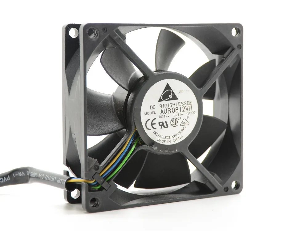 

Original for delta AUB0812VH 8CM 80MM 8025 80*80*25MM 12V 0.41A 4-Pin Pwm Tempreture control fan