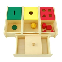 montessori games baby toys for children educational wooden toys box wood products kids sensory toys infants boxes birthday gift