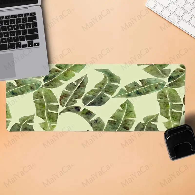 

MaiYaCa My Favorite The Green banana Leaves Silicone Pad to Mouse Game for cs dota 2 LOL gaming mouse pad free mouse pad