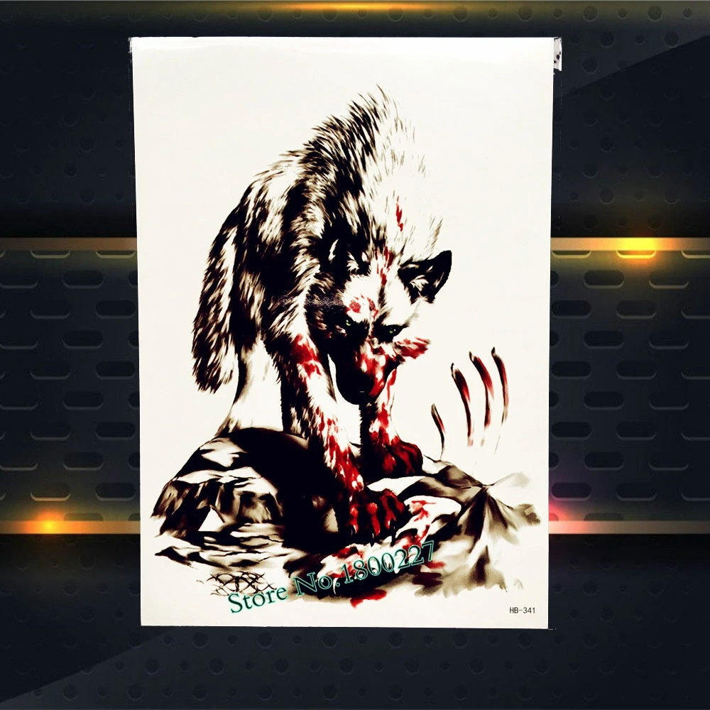 Креативный дизайн Головы Ястреба Водонепроницаемая временная татуировка Орел