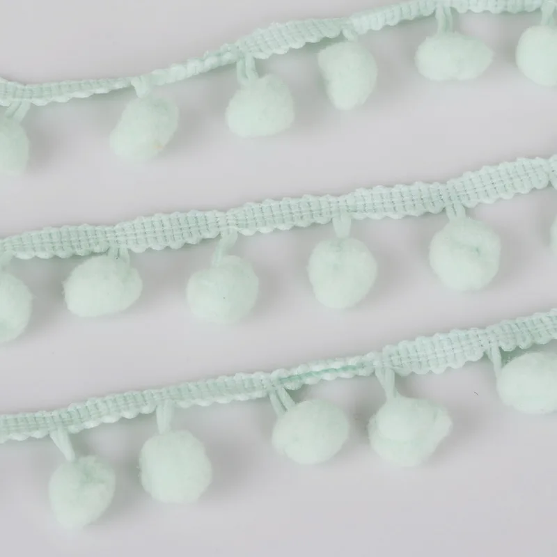 Высококачественная кружевная лента с бахромой светильник зеленый цвет для шитья