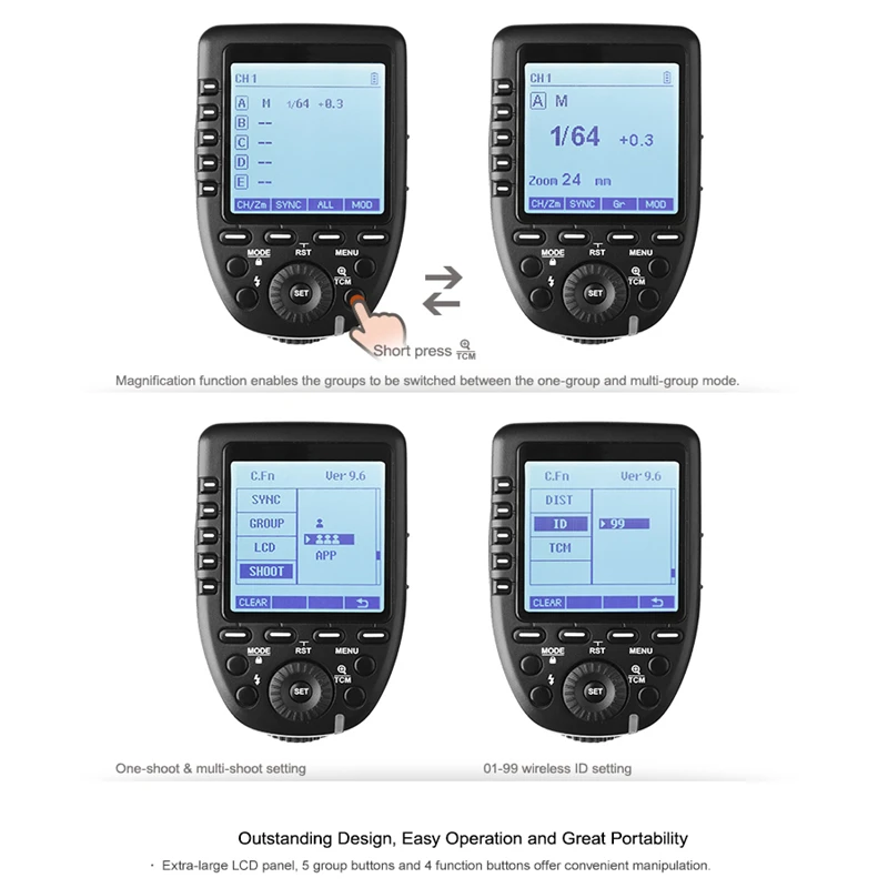 Godox XPro C Flash Trigger передатчик с E TTL II 2 4G Беспроводная X СИСТЕМА HSS ЖК экран для Canon 750D 760D