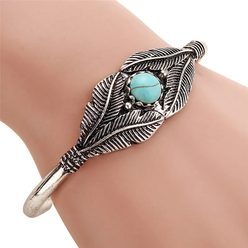 Коми, новинка, Boho, золотые, серебряные, бирюзовые браслеты для женщин и мужчин, металл, медь, смола, натуральный камень, модные браслеты с подвесками C50510 - Окраска металла: E10107