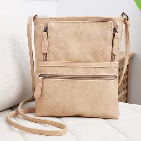 khaki REPRCLA винтажные сумки через плечо для женщин сумки-мессенджеры высокое качество кожаная сумка женская сумка через плечо Bolsa Feminina - Цвет: khaki